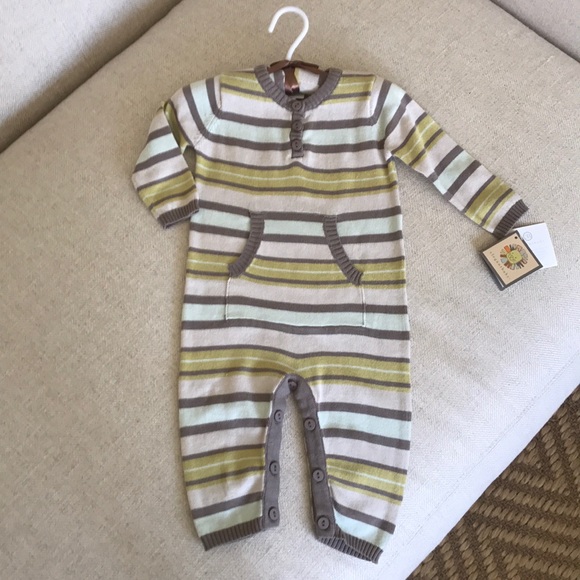 Elegant Baby knit lightweight onesie - Picture 1 of 5